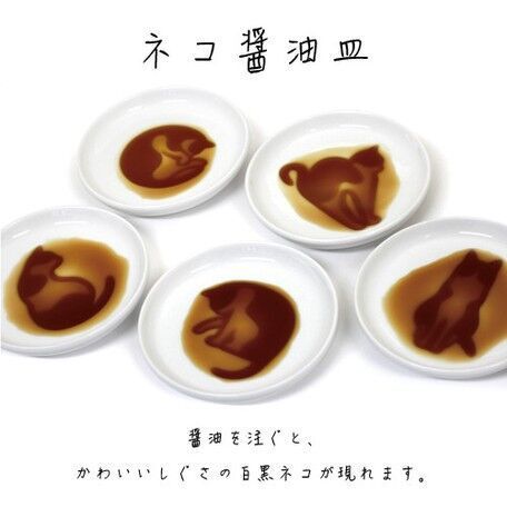 Cat Soy Sauce Dish
