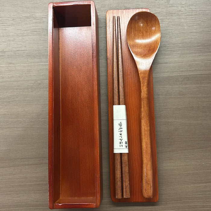 盒裝日本大箸湯匙套裝