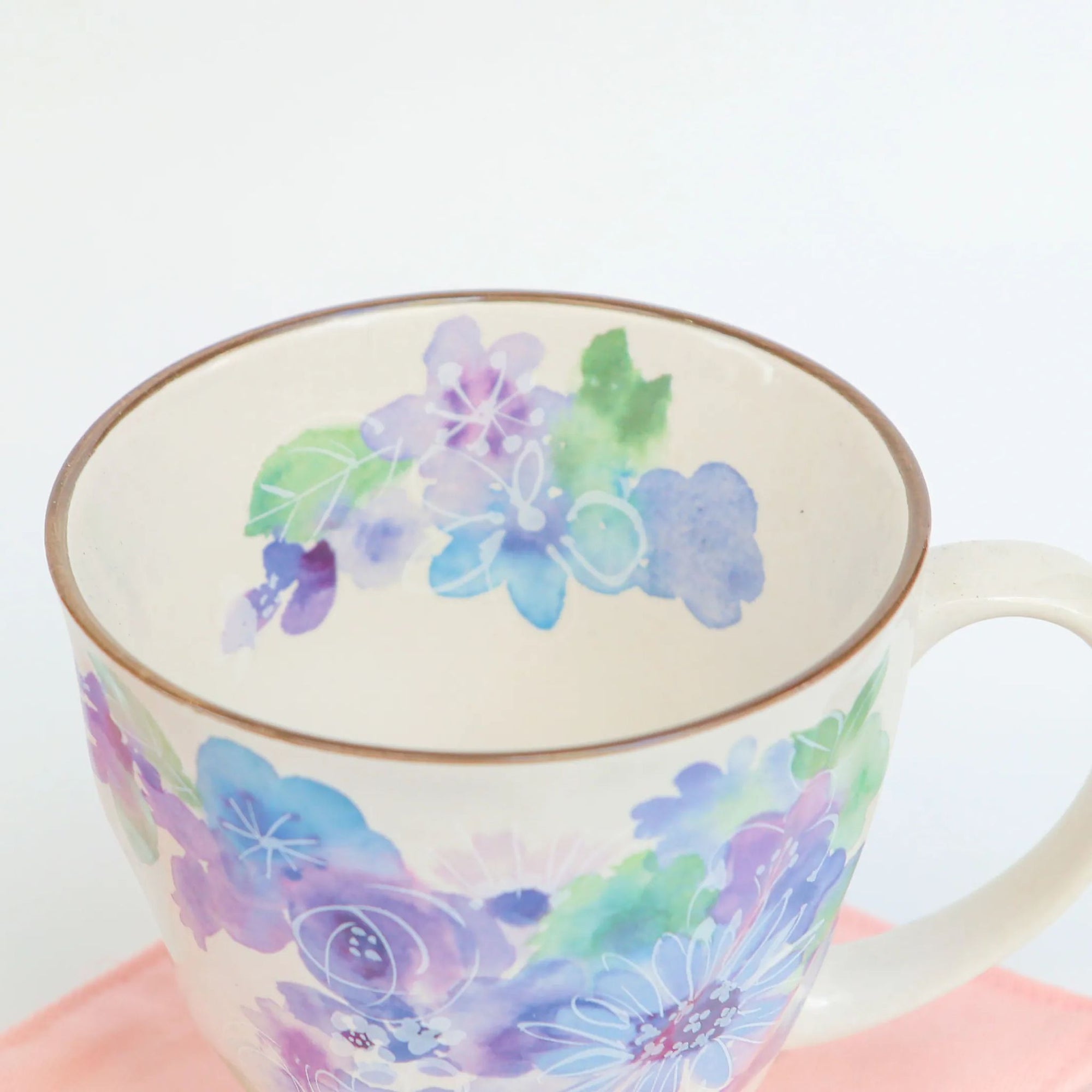 Spring Blossom Ceramic Cups (Pair)
