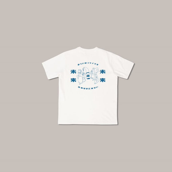 《祭典貓·未來還未來 》- 白｜朝氣藍 Tee