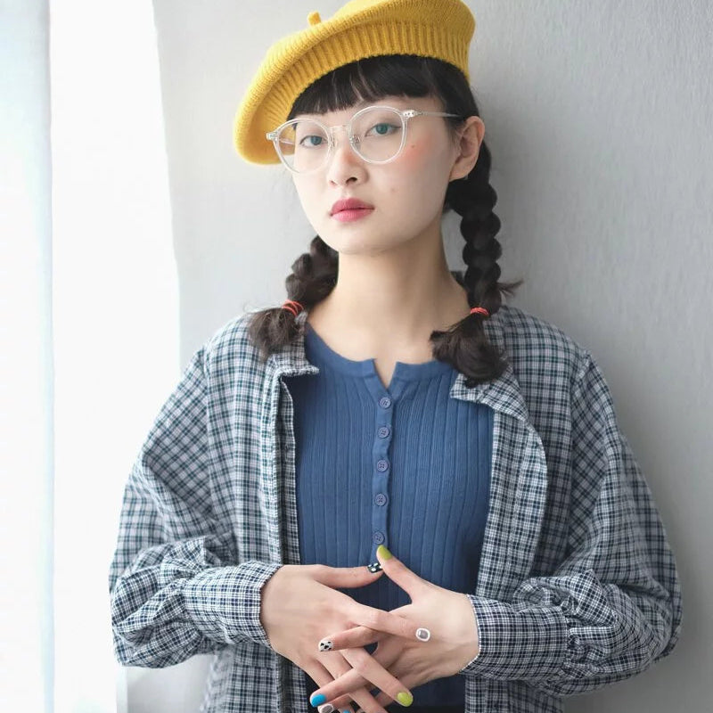 彈性高領條紋上衣