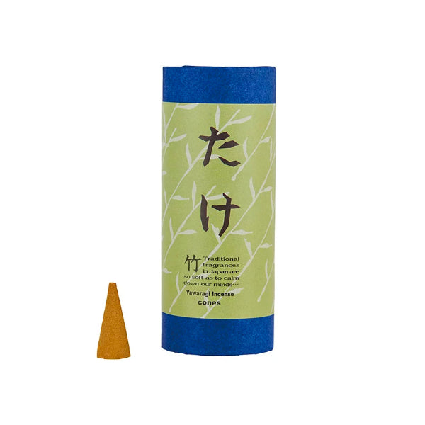 Bamboo Take Japanese cone incense stick with green packaging at Grandmama Store in Hong Kong