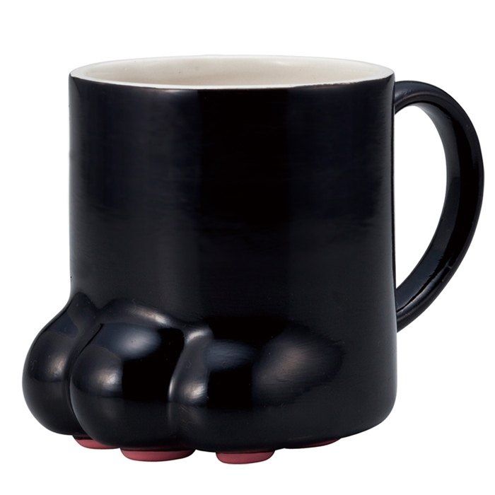 Black Cat Paw Mug front view at Grandmama Store in Hong Kong