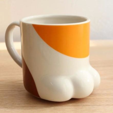 Calico Cat Paw Mug side view at Grandmama Store in Hong Kong