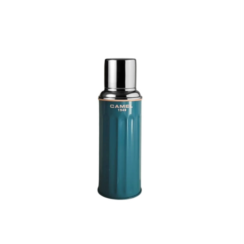 Camel 122 Glass Vacuum Flask 450ml in Teal Blue at Grandmama Store in Hong Kong