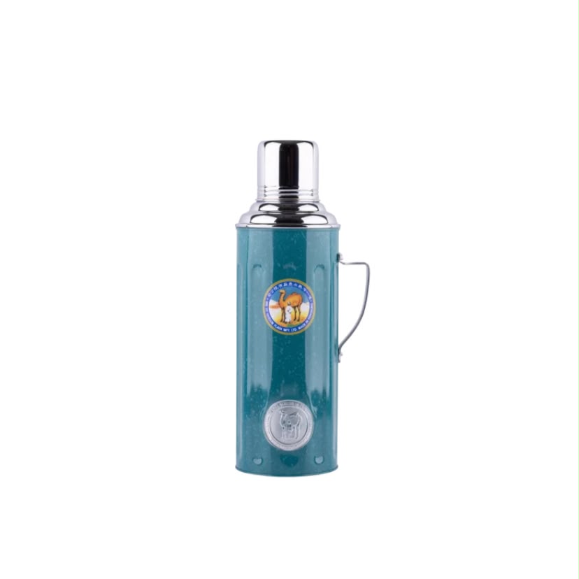 Camel 331B 1100ml Glass Vacuum Flask in Teal Blue at Grandmama Store in Hong Kong
