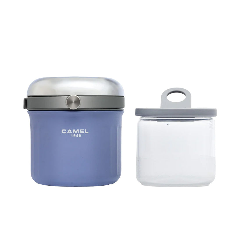 Camel Tiffin Food Jar 0.5L S/S in Periwinkle Blue set at Grandmama Store in Hong Kong