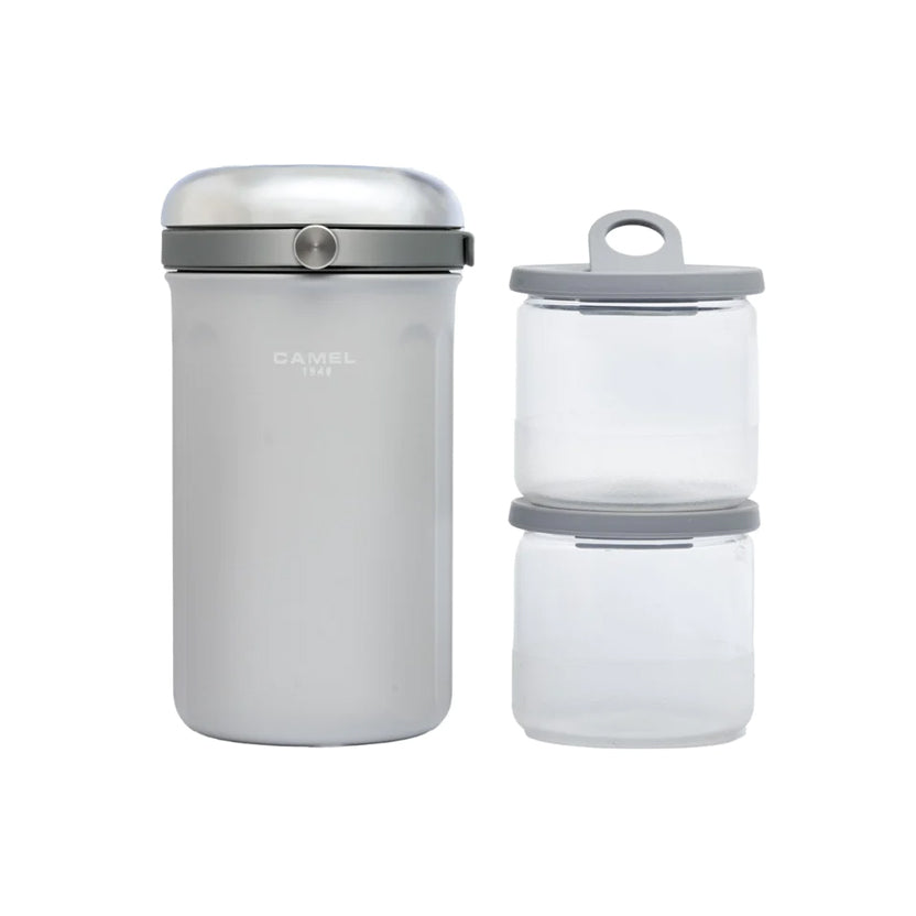 Camel Tiffin Food Jar 1.0L S/S in Light Grey set at Grandmama Store in Hong Kong
