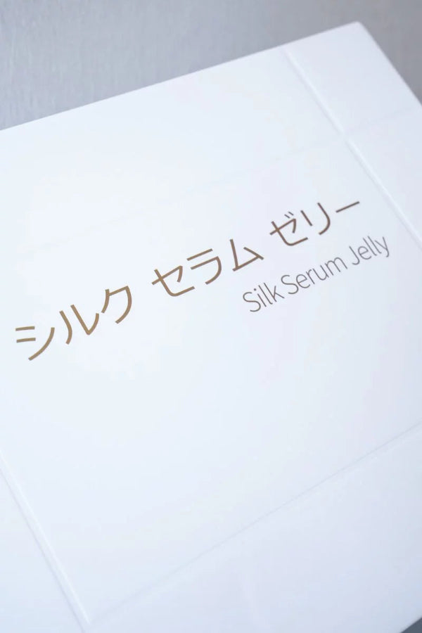 Close-up of the Silk Serum Jelly product box packaging at Grandmama Store in Hong Kong.