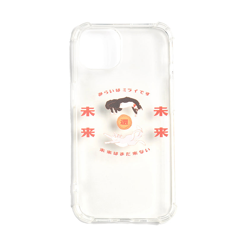 《Lazy Cat Phone Case》Clear｜Retro Red
