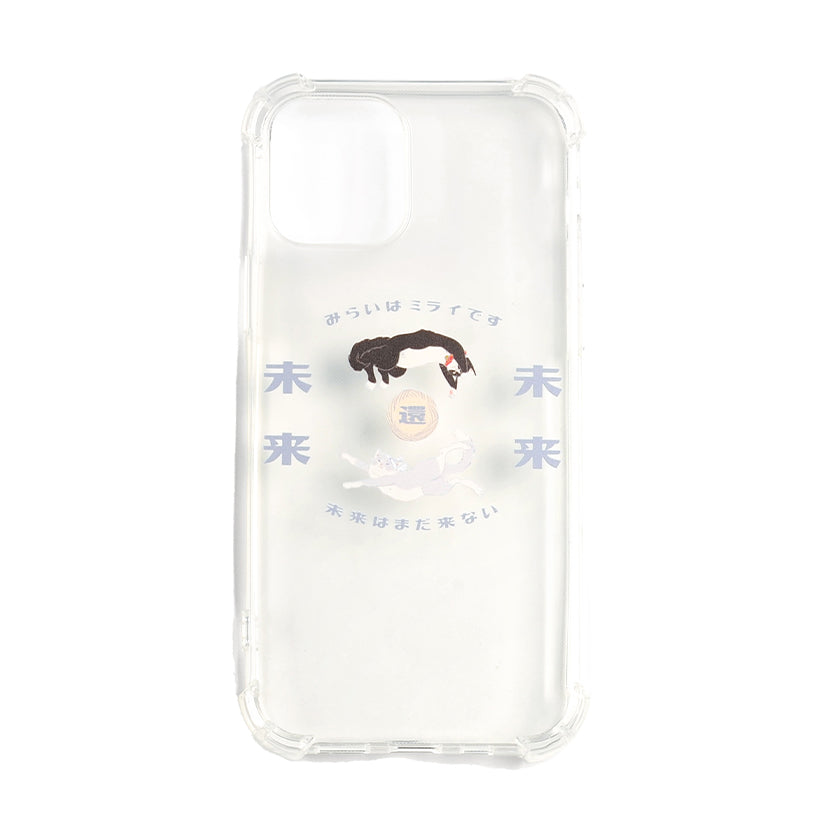 《Lazy Cat Phone Case》Clear｜Light Blue