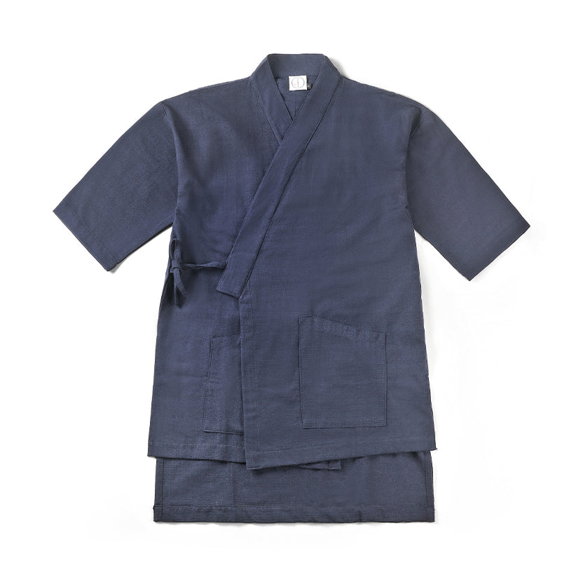 Kamon Kimono Jacket-Fuji San｜Navy Blue