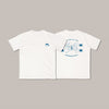 《Dancing Cat Tee》- White｜Bright Blue Tee