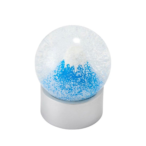 Mount Fuji Snowfall Crystal Globe with swirling white snow at Grandmama Store in Hong Kong