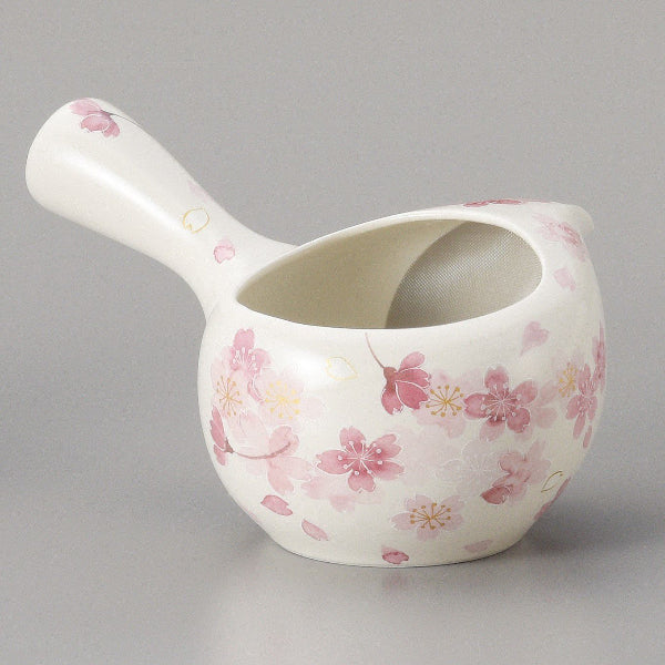 Side-handled ceramic teapot from the Sakura Elegance Teapot Set at Grandmama Store in Hong Kong