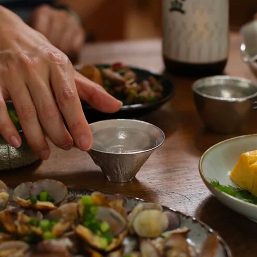 Mount Fuji Artisan Tin Sake Cup