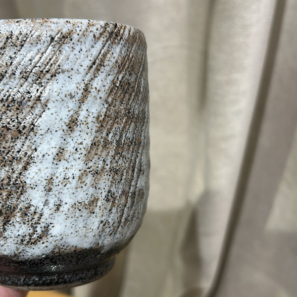 Texture close-up of Japanese Swirl‑Pattern Tea Cup at Grandmama Store in Hong Kong