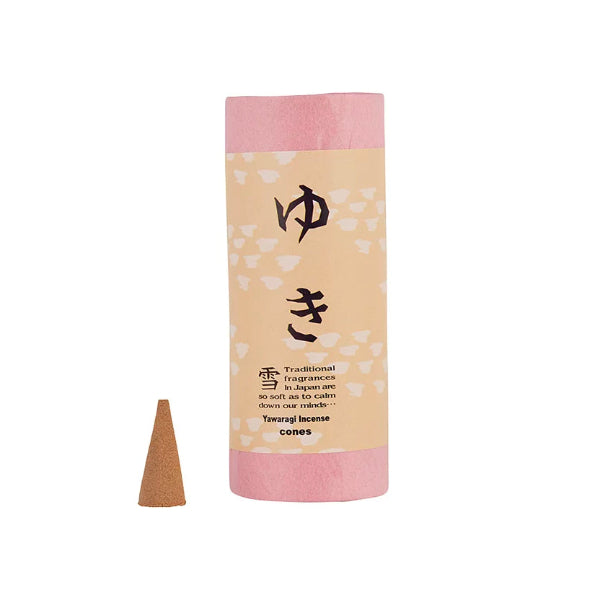 Yuki Snow Japanese cone Incense Stick in pink tube packaging at Grandmama Store in Hong Kong