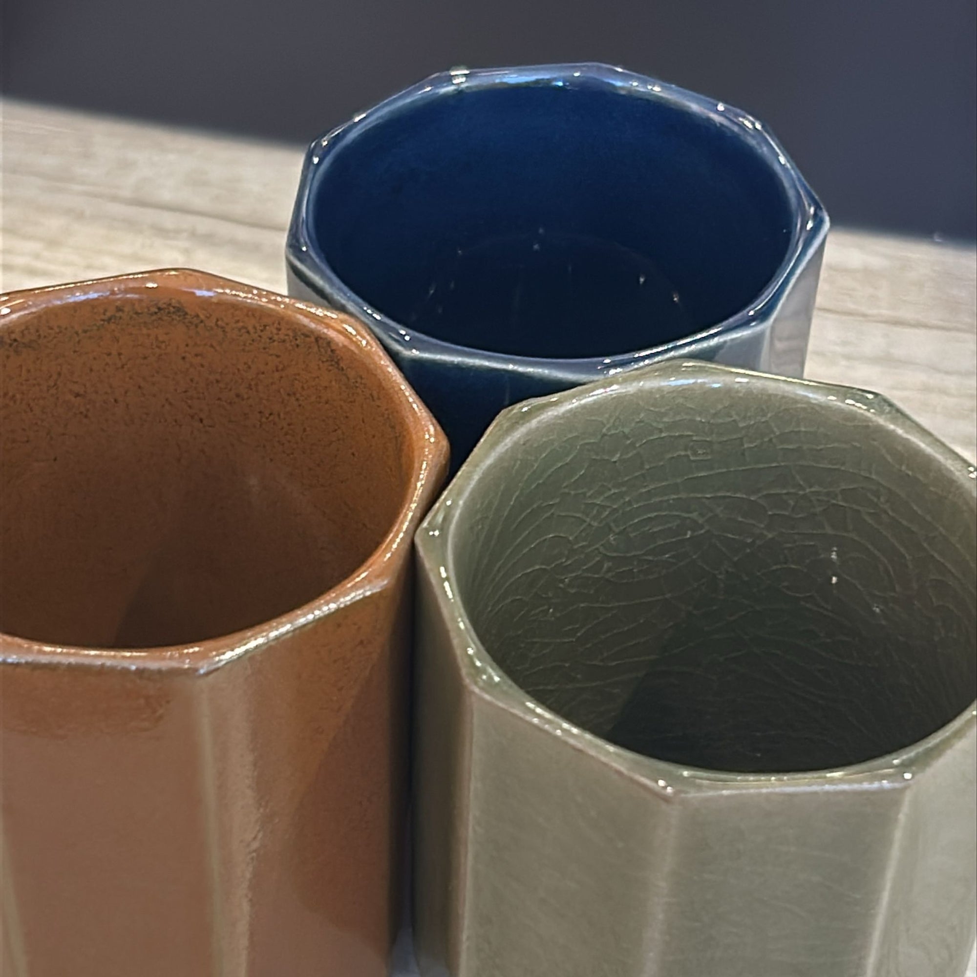Nine‑Sided Japanese Tea Cup