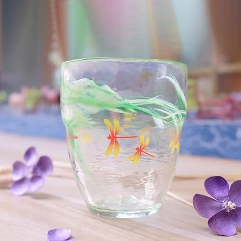 Tsukiyono Shōchū Glass (Aosen)