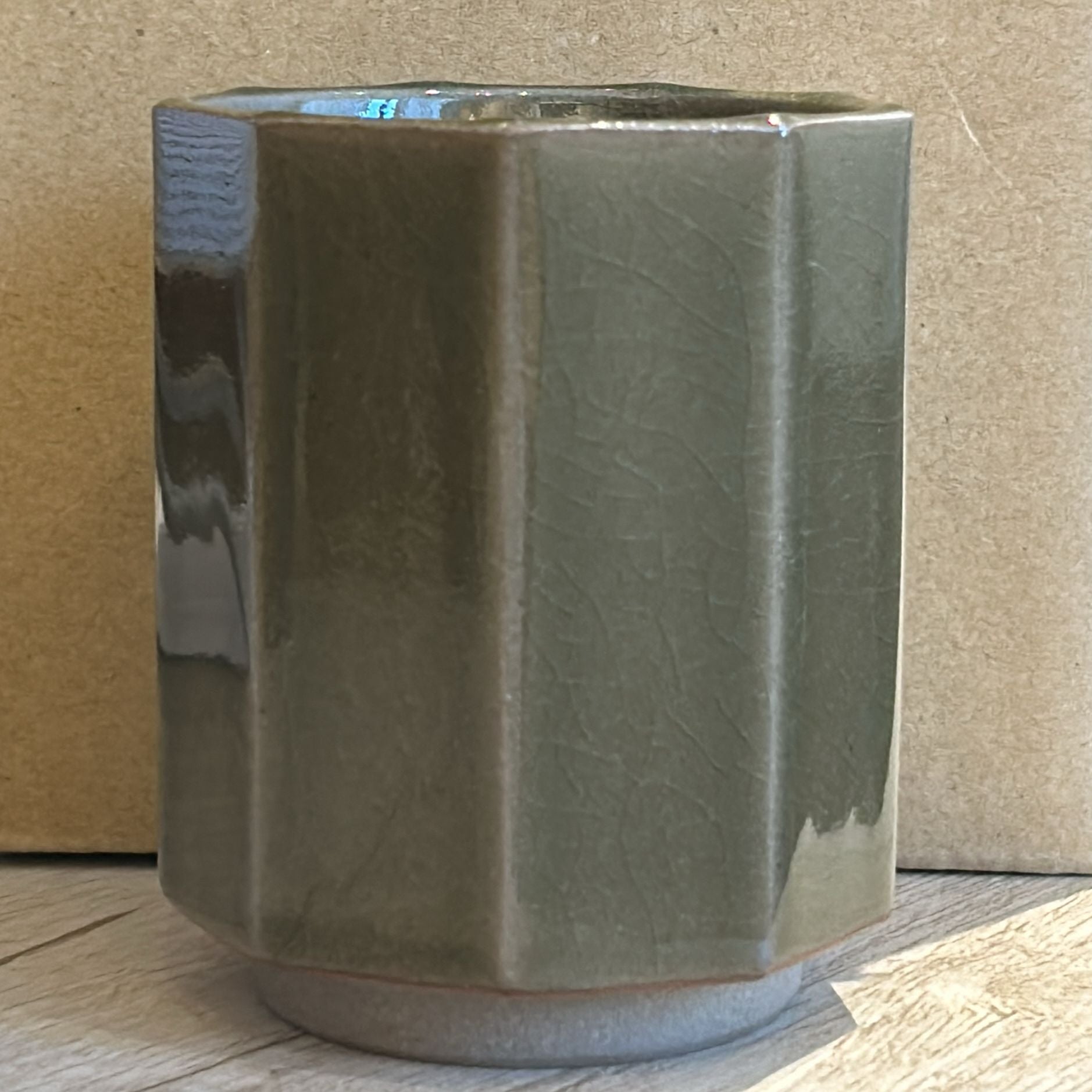 Nine‑Sided Japanese Tea Cup