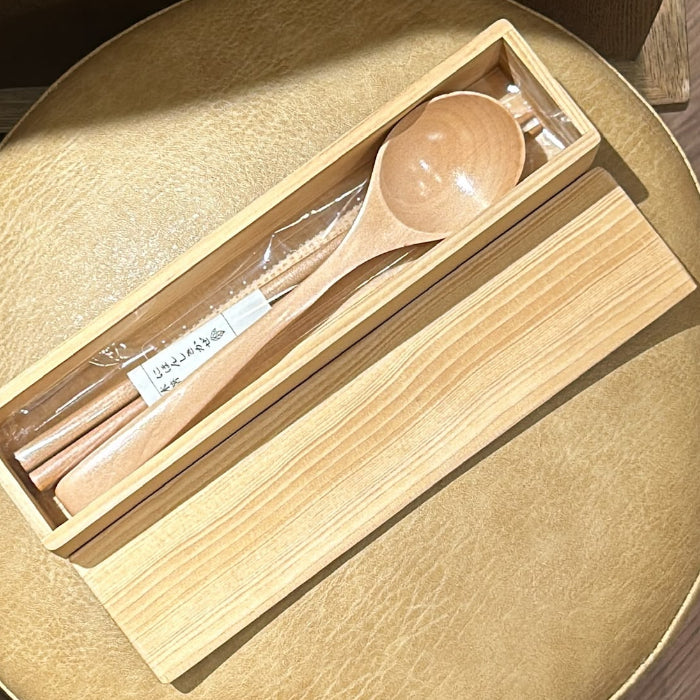 盒裝日本大箸湯匙套裝